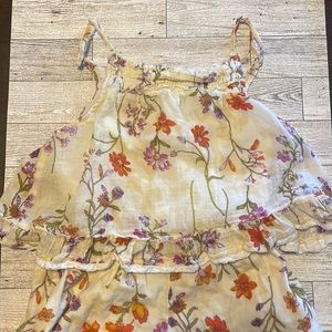 Girls floral romper